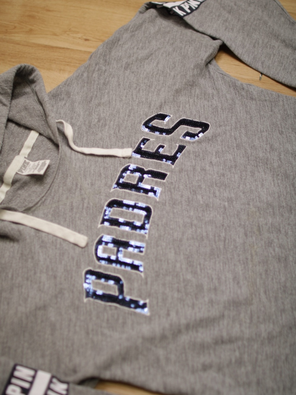 PINK by Victoria's Secret Grey Padres Hooded Pullover